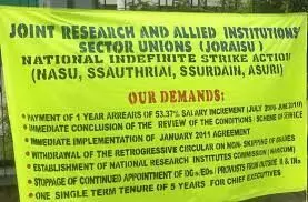 JORAISU Strike: Research institutes hold rally