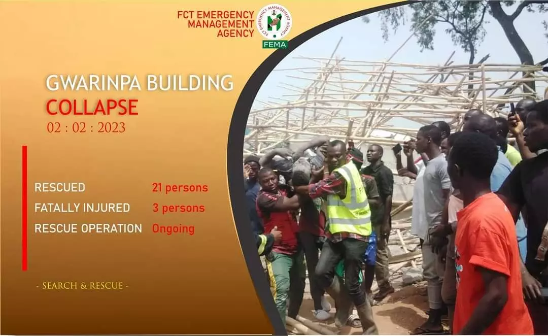 Search, rescue continue after Gwarinpa building collapse