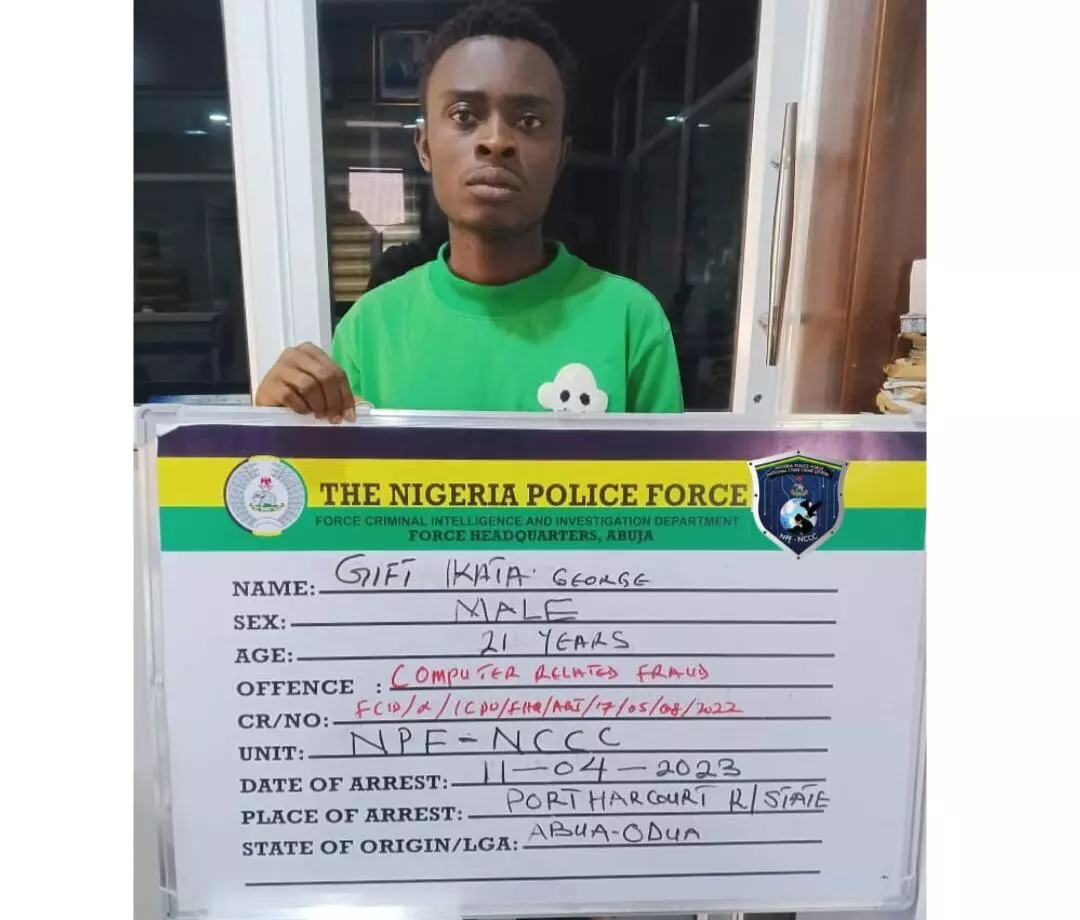 Police arrest alleged cyber criminal in Port Harcourt