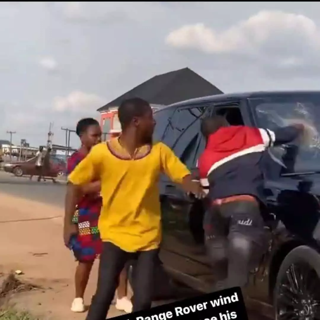 Man breaks Range Rover windscreen after seeing girlfriend