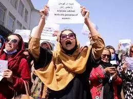 Female beauticians in Kabul protest against Taliban ban