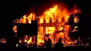 Fire guts residential house in Anambra