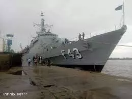 Just In: Brazilian Navy warship arrives Nigeria