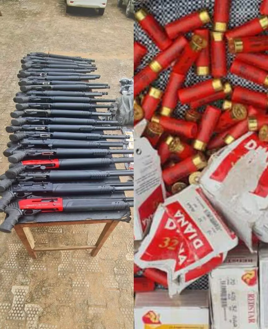 Police arrest 3 suspected gun runners, recover 23 pump action rifles