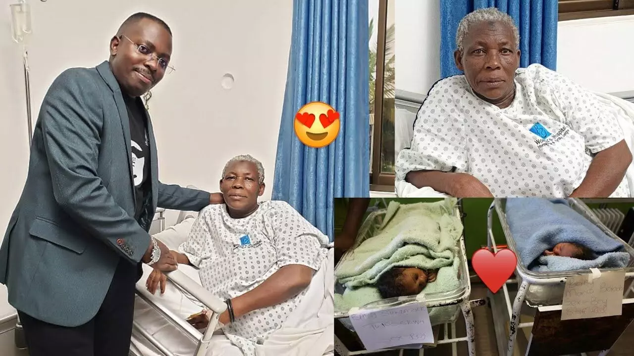 70-year-old woman delivers twins after years of barrenness