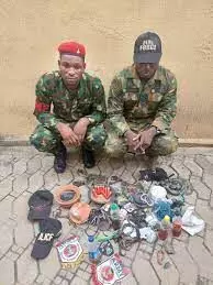 Police arrest 2 fake soldiers in Lagos