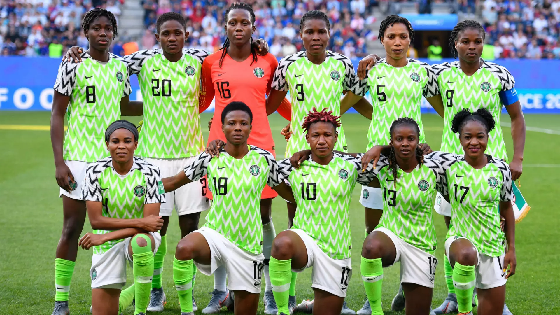 Super Falcons ranked 38 in the world,1st in Africa