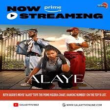 ‘Alaye’ tops Prime Video Nigeria charts