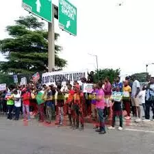 Day 2: Protesters gather at Fawehinmi Park in Ojota