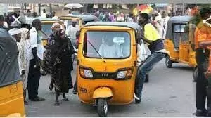 Tricycle operators protest over fuel pump price hike in Warri