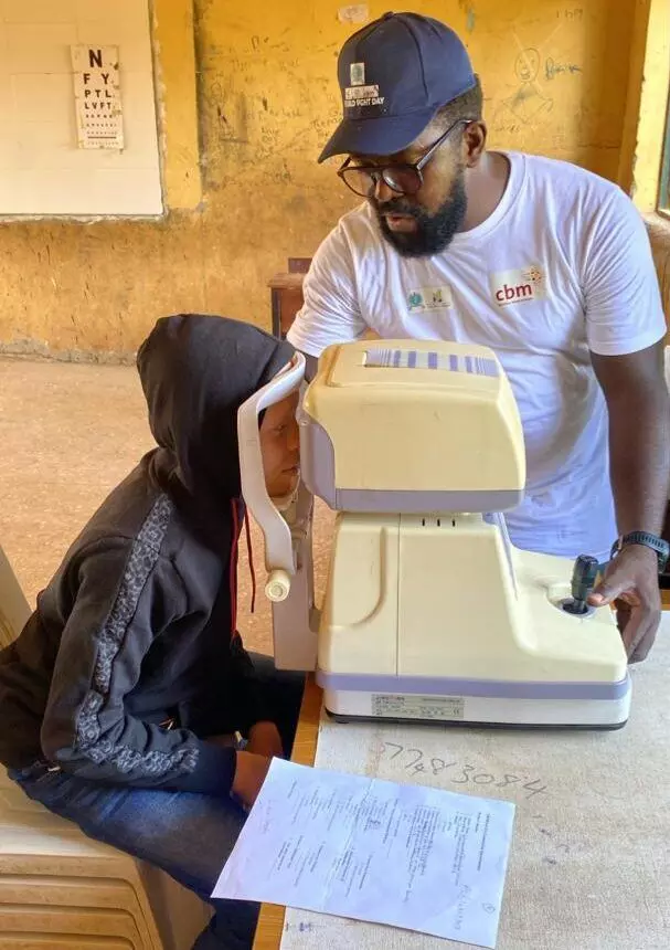 Excitement as students with low vision see whiteboard, teacher clearer