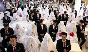 120 Couples marry in a mass wedding ceremony in Herat