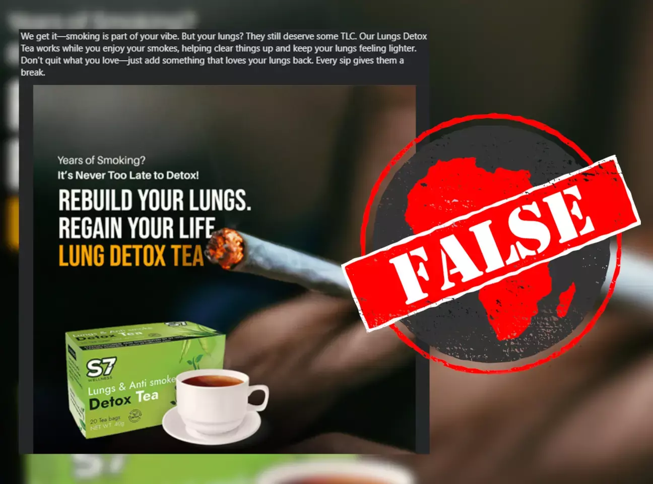 NAFDAC refutes claims of approving lung detox tea promoting smoking