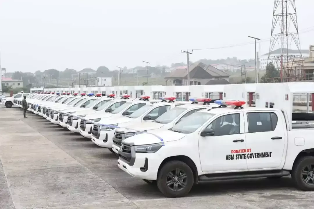 Otti presents 20 operational vehicles to security agencies