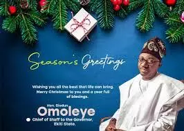 Yuletide: Ekiti LG boss urges youths to embrace peaceful celebration