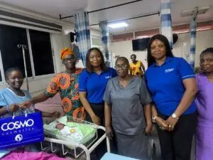 Organisation gifts materials to New Year babies in Lagos