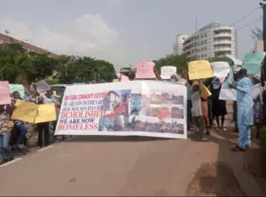 Lagos Community Stages Protest, Demands Compensation over Demolished Property